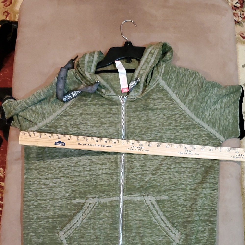 No Boundaries Olive Green Zip-Up Jacket - Picture 7 of 7